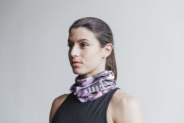 Nobull Gaiter Tie-Dye Women's Scarves Pink Black | Australia (RT5614)